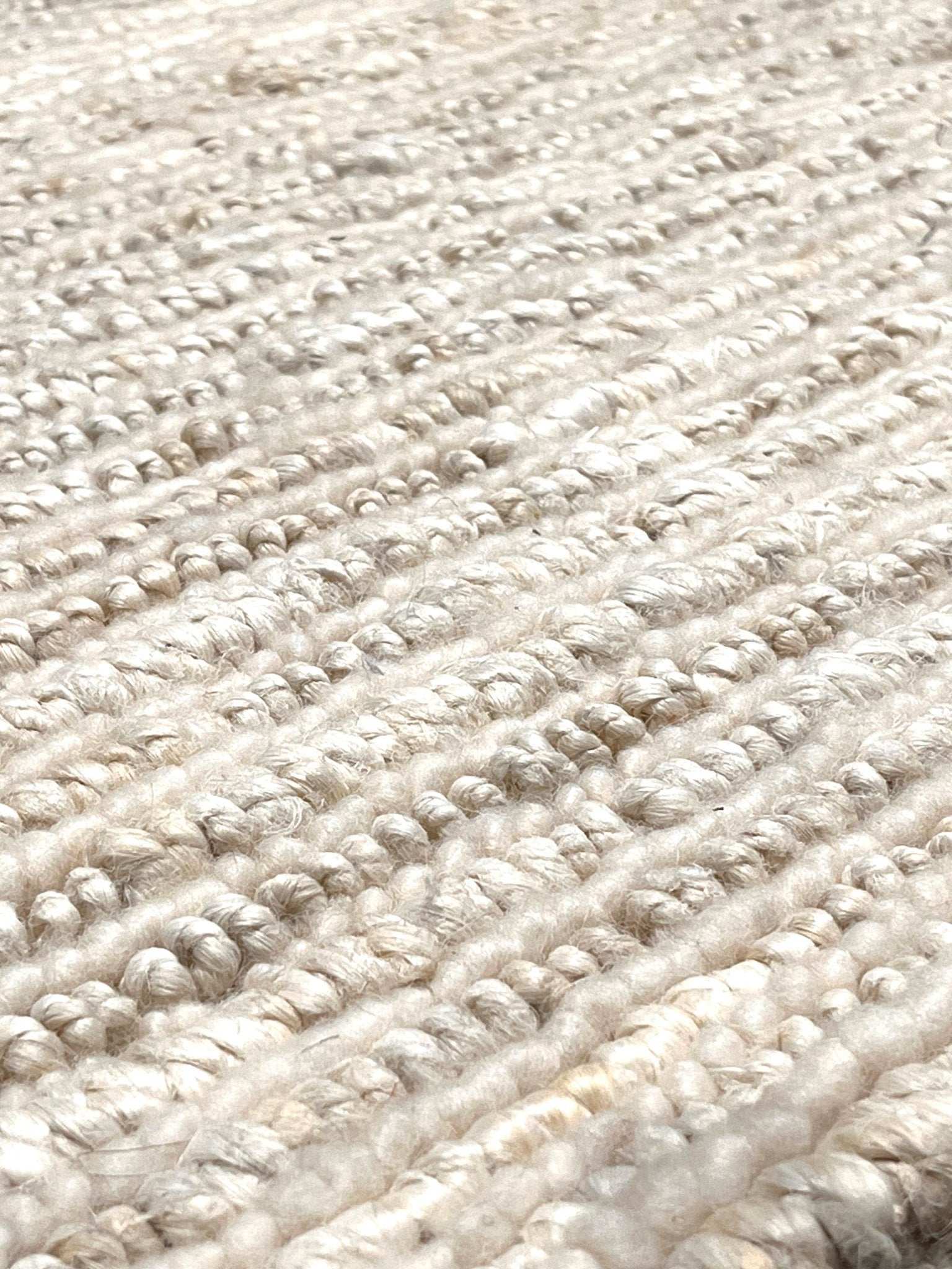 Alfombra Palma en Yute Natural y Lana Virgen by Kaymanta, elaboración orgánica.