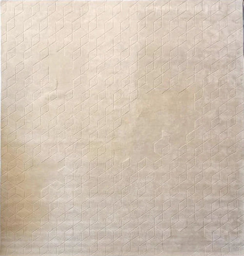 Alfombra Diseño 3D en Lana  by Kaymanta, elaboración orgánica.