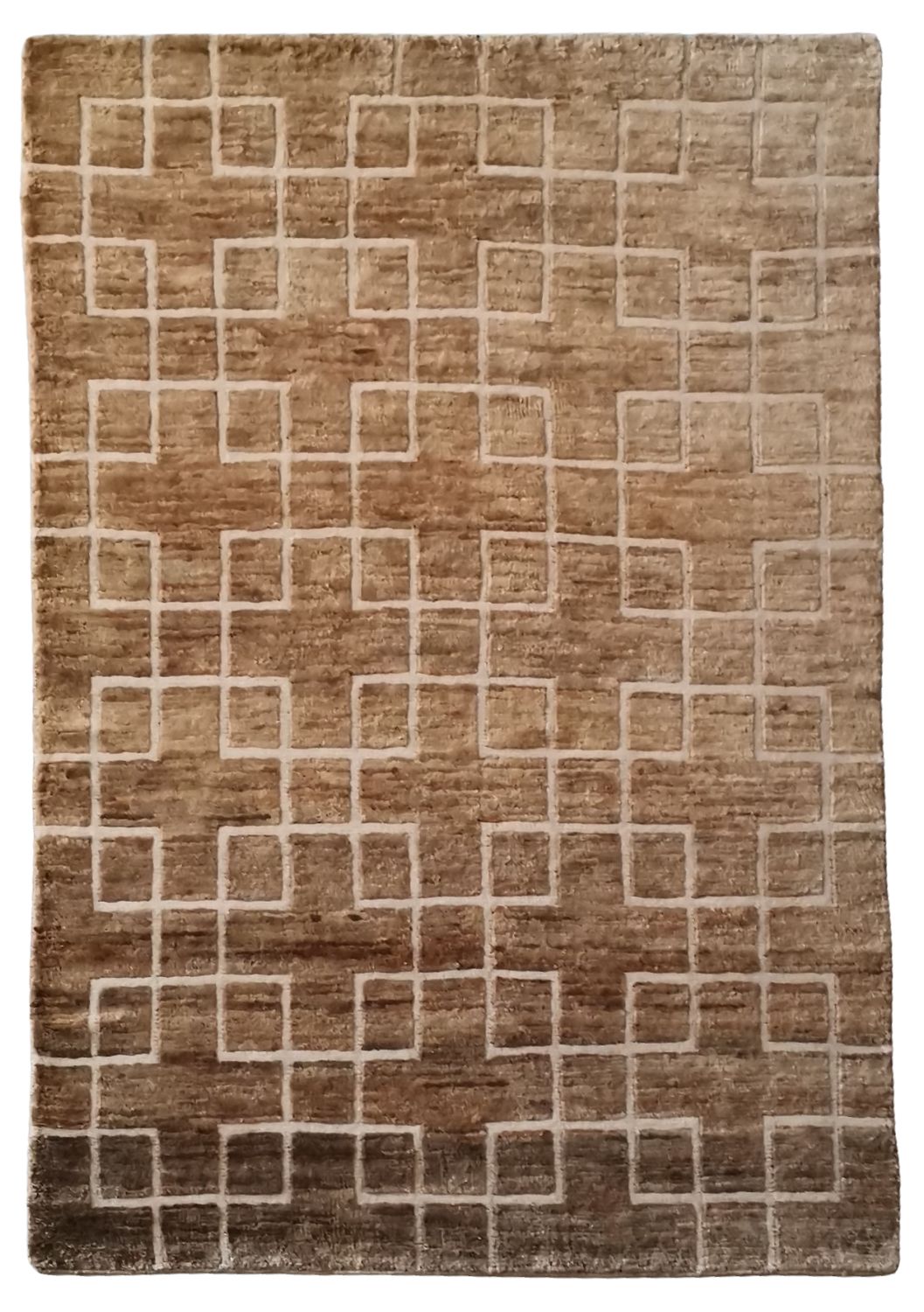 Cruz – Alfombra de lana y yute 200 x 300 cm by Kaymanta, elaboración orgánica.