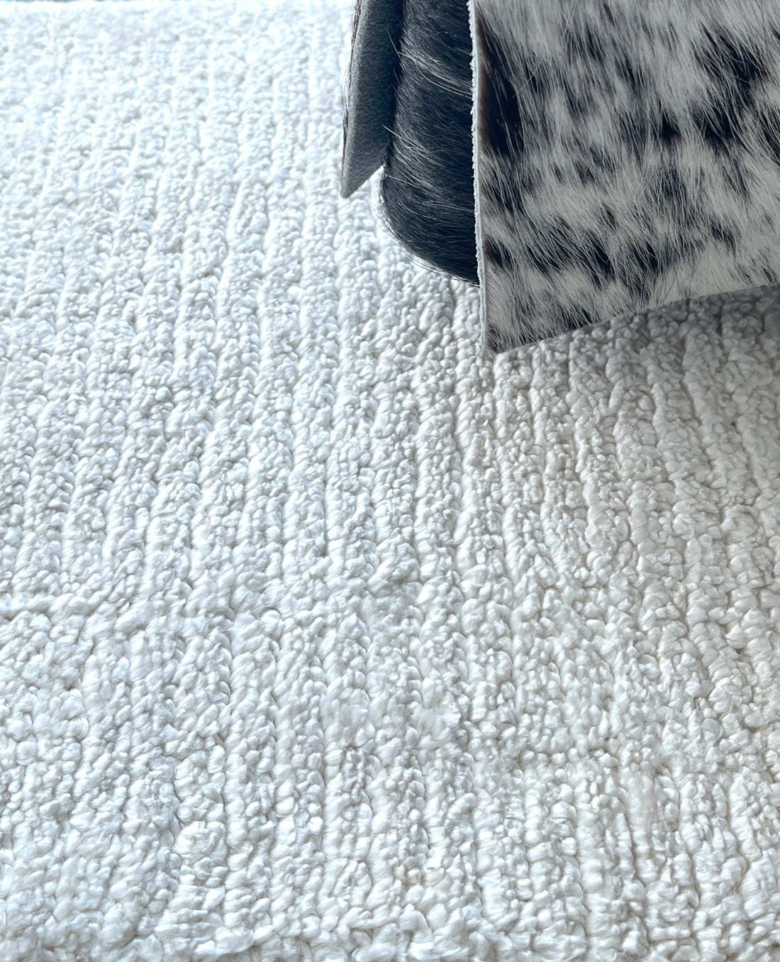 Alfombra Duna confeccionada en Viscosa de Bambú by Kaymanta, elaboración orgánica.
