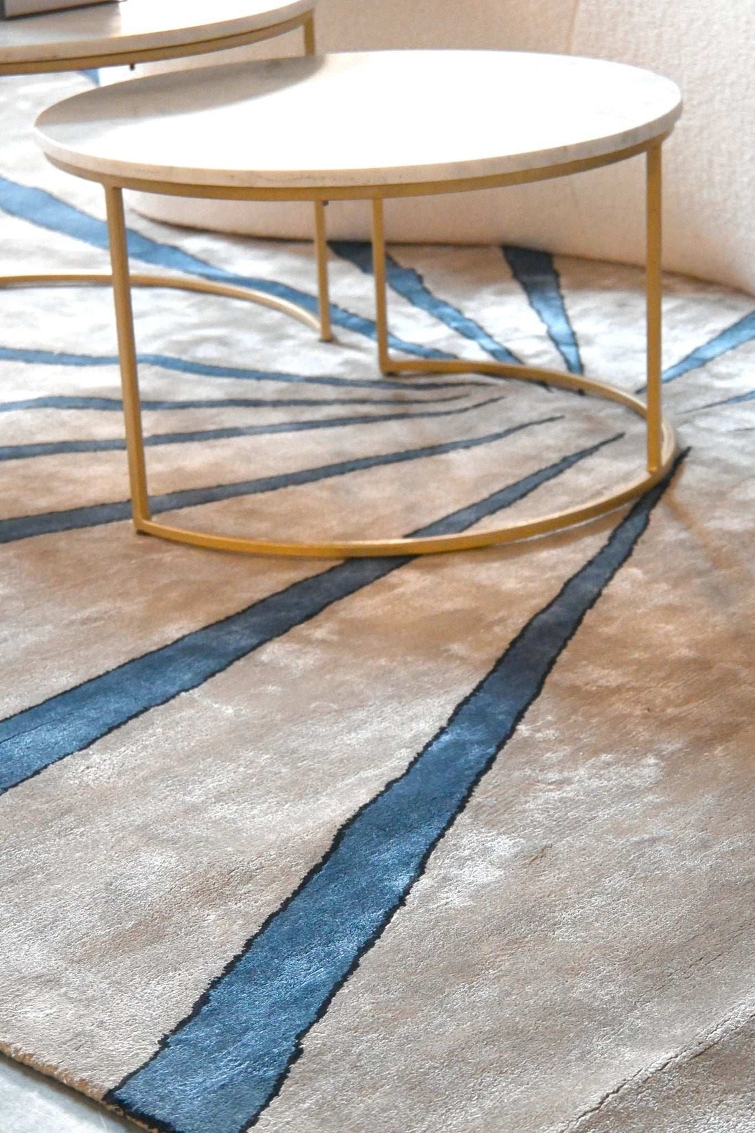 Alfombra de inventario: diseño Hyperion by Kaymanta, elaboración orgánica.