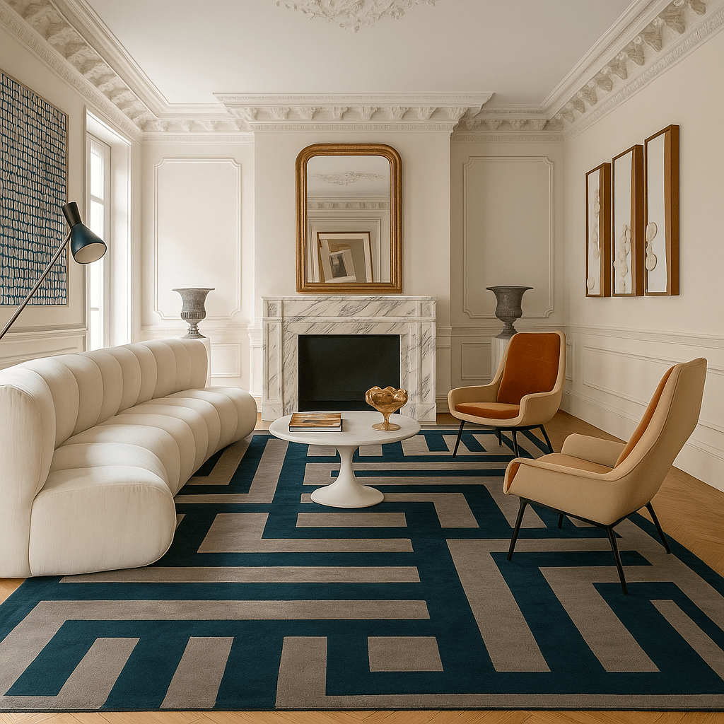 LABERINTO | 160 x 230 cm - alfombras_a_medida_en_lana_madrid - KAYMANTA | Sastrería de Alfombras