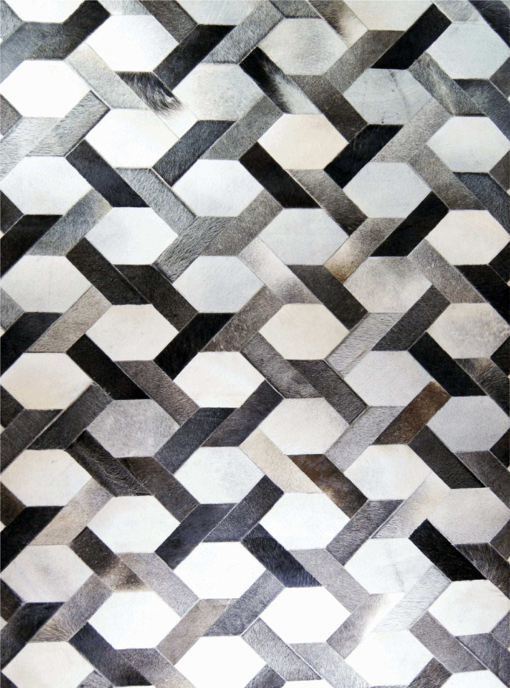 Alfombra diseño Milan hecha a mano en Piel Natural  by Kaymanta, elaboración orgánica.