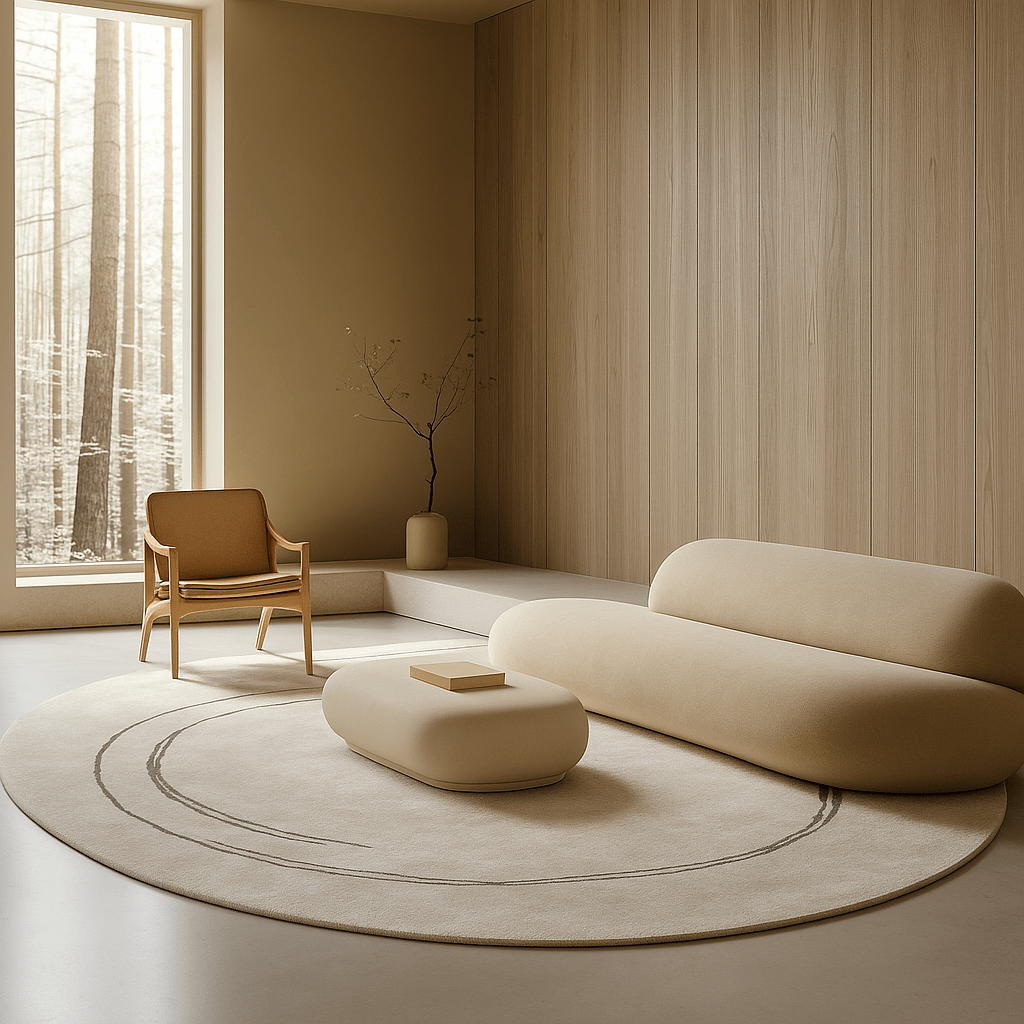 RIVER | 270 Ø cm - alfombras_a_medida_en_lana_madrid - KAYMANTA | Sastrería de Alfombras