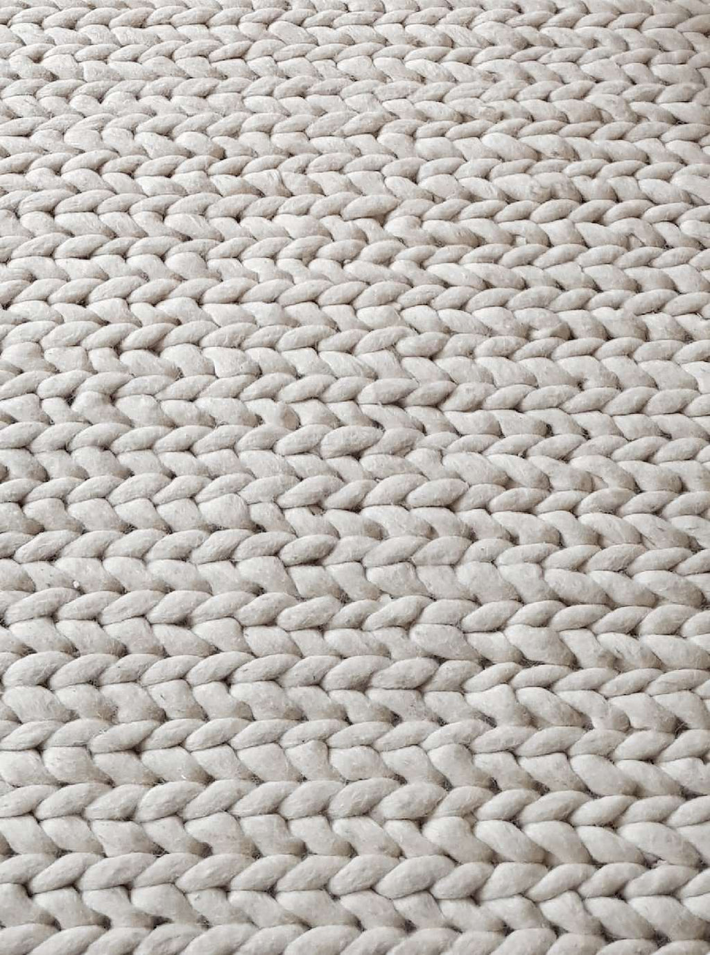 Alfombra Snow en Lana Virgen de primera calidad by Kaymanta, elaboración orgánica.
