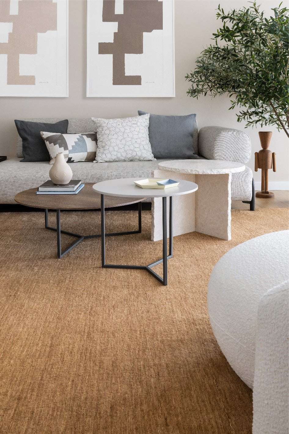 Alfombra Vento | Lana de Nueva Zelanda con Teñido Artesanal" by Kaymanta, elaboración orgánica.